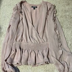 Express peplum blouse - size medium